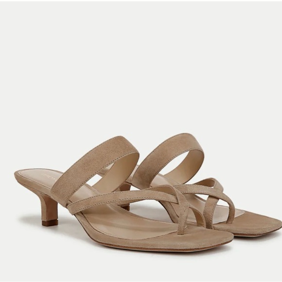 Veronica Beard Alanis Suede Strappy Sandal Sz 6.5 - Picture 1 of 5